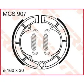 TRW Brake Shoes Suzuki DR / GN / GR / GS / GSX / GT / LS / LST-F 250-750cc 79-08