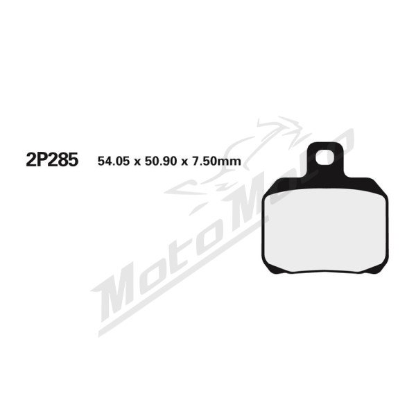 NISSIN Street /Off-Road Sintered Metal Brake pads - 2P-285ST Aprilia / Benelli / Bimota / Cagiva / Derbi / Ducati / Kawasaki / KTM / MV Agusta / Rieju / Triumph 50-1200cc 97-26