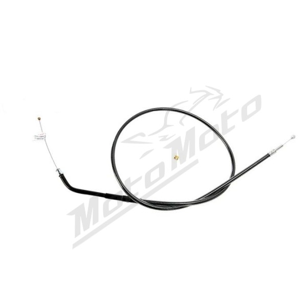 MAGNUM SHIELDING Black Pearl Braided Idle Cable Harley Davidson FLD / FLHRI / FLHTCI / FLSTFI / FXDB / FXDL / FXSTI 1340/1800 96-17 96cm