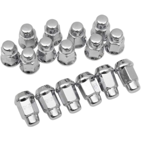 ITP Lug nut set 10x1.25mm 60° taper chrome 16pcs