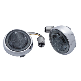 CIRO Fang® Front Turn Signal Light Inserts HARLEY DAVIDSON FLD / FLDE / FLFBS / FLHC / FLHCS / FLHR / FLHRC / FLHT / FLHTK / FLHX / FLS / FLTR / XL 883-1923 00-25