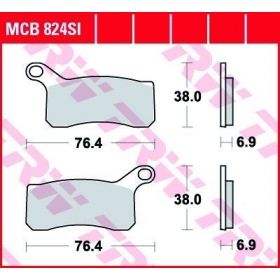 STABDŽIŲ TRINKELĖS TRW MCB824SI OFFROAD