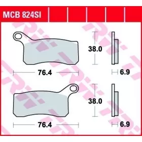 BRAKE PADS TRW MCB824SI OFFROAD