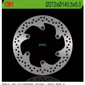 NG Rear Fixed Brake Disc 272x140.5x5mm Aprilia ETV 1000cc 01-07