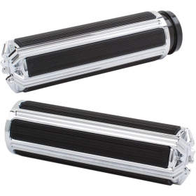 ARLEN NESS 10-Gauge Comfort Grips Silver Harley Davidson FLD / FLHR / FLHRC / FLHRCI / FLHRI / FLHRS / FLHRSEI / FLHS 883-1800cc 81-22