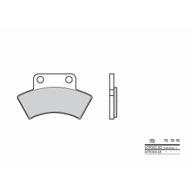 BREMBO Off-Road Sintered stabdžių trinkelės galinės POLARIS 250-500cc 1986-2007
