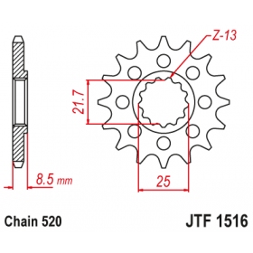 Front sprocket JTF1516