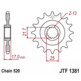 Front sprocket JTR1381