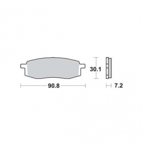 BRAKE PADS FERODO FDB411P / MCB549 STANDARD PLATINUM