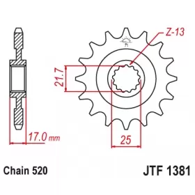 Front sprocket JTR1381