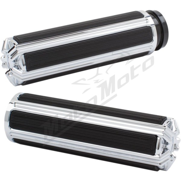 ARLEN NESS 10-Gauge Comfort Grips Silver Harley Davidson FLD / FLHR / FLHRC / FLHRCI / FLHRI / FLHRS / FLHRSEI / FLHS 883-1800cc 81-22