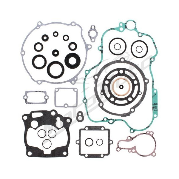 Winderosa (vertex) gasket set with engine gaskets Kawasaki KX 125 95–97