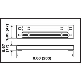 Perf anods variklio tvirtinimo dalis Yamaha F150-F350/XF425
