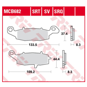 TRW KH229 Brake Pads Kawasaki / Suzuki 400-1700cc 00-17