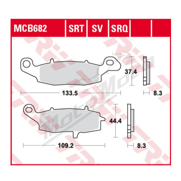 TRW KH229 Brake Pads Kawasaki / Suzuki 400-1700cc 00-17
