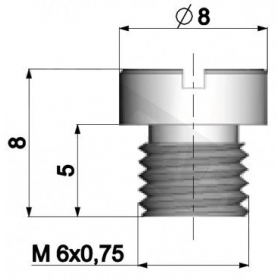 Carburetor jet POLINI M6 