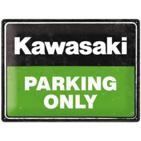 Metal tin sign KAWASAKI PARKING ONLY 30x40