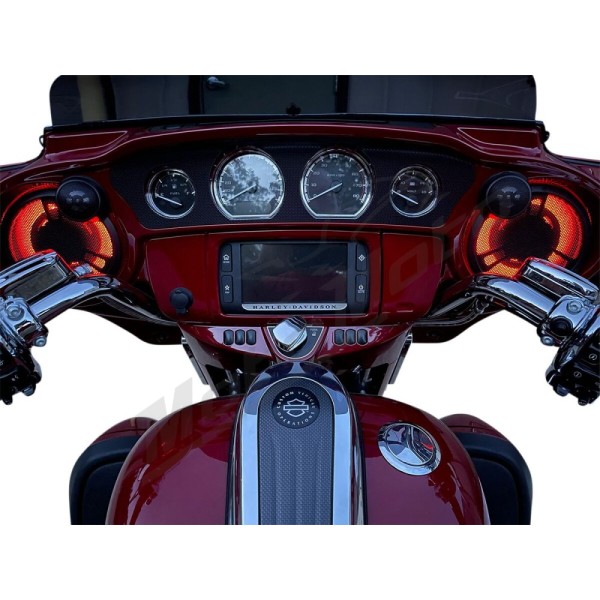 CUSTOM DYNAMICS ProGLOW™ LED Speaker Lights for Boom!™ Harley Davidson FLHT / FLHTCU 1690-1977cc 14-24