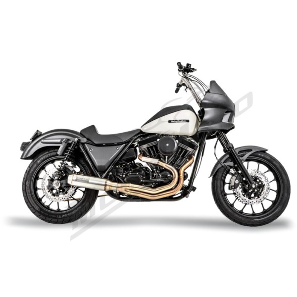 BASSANI XHAUST Road Rage III 2-into-1 Exhaust System with Super Bike Muffler Harley Davidson 1340cc 1985-2000
