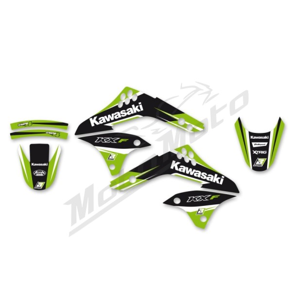 BLACKBIRD RACING Graphics kit with seat cover Kawasaki KX 450cc 06-08