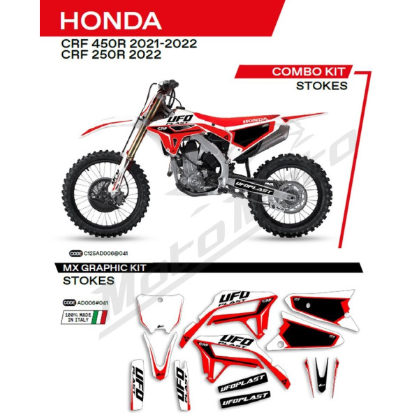 UFO Lipdukų kompl. Honda CRF 250-450R 11-22