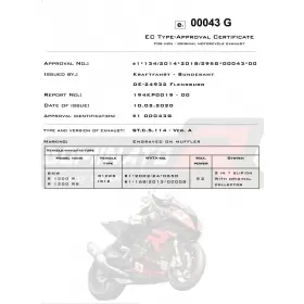 Exhaust silincer Dominator ROUND BMW R1200R 2015-2018