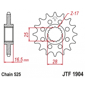 Priekinė žvaigždutė JTF1904RB