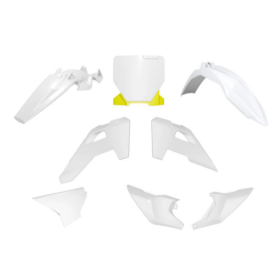 Racetech Plastic Set HUSQVARNA TC 85 2025 White/Yellow