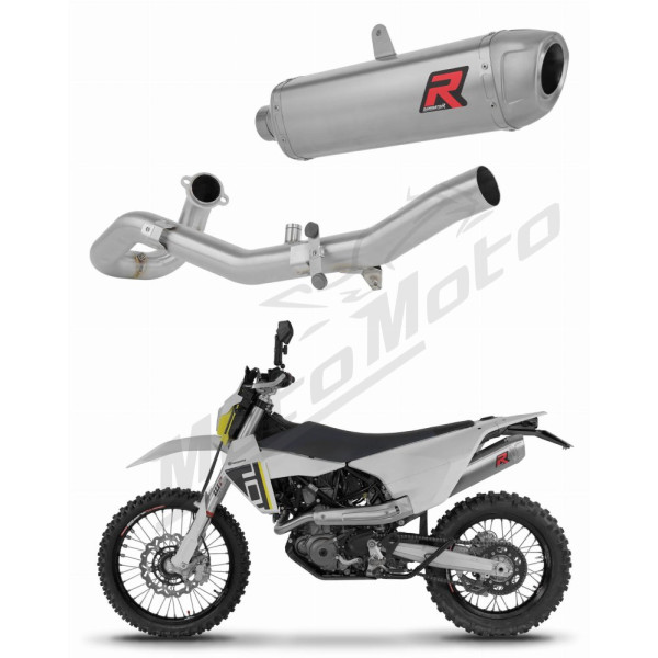 Dominator Full Exhaust System Collector Silencer S6 + dB killer Husqvarna 701 Enduro 2026