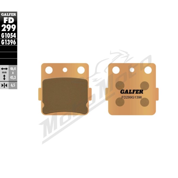GALFER HH Sintered Brake Pads Honda / Suzuki / Yamaha 65-250cc 82-25