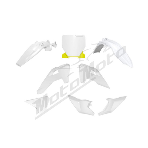 Racetech Plastikų Kompl. HUSQVARNA TC 85 2025 Balta/Geltona