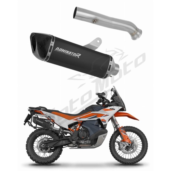 KTM 890 Adventure / R 2021-2025 Dominator Exhaust Silencer Muffler HP6 BLACK + dB killer