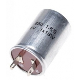 Flasher relay 6v (1x18w) 2contact pins