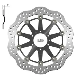 NG Priekinis plaukiojantis stabdžių diskas 296X62X5mm Honda VFR / XL / CB 800-1100cc 99-16