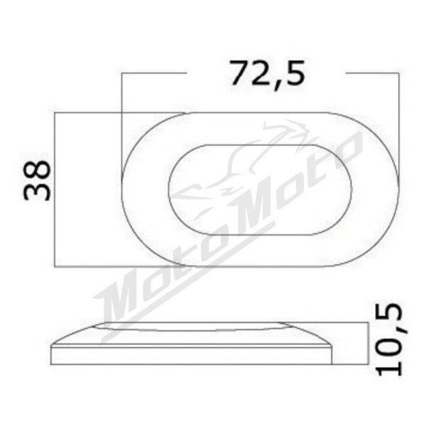 Osculati Oval 6-led courtesy light white