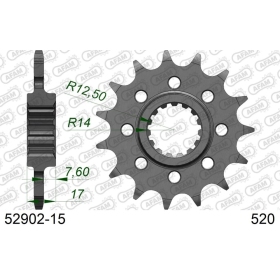 AFAM Steel Standard Front Sprocket 52902 - 520 14-16 teeth DUCATI PANIGALE / STREETFIGHTER 955-1299cc 12-25