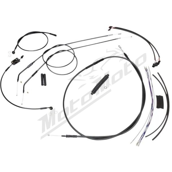MAGNUM SHIELDING XR Handlebar Installation Kit Black 25.5/30.5cm Harley Davidson XL 883/1200 14-22