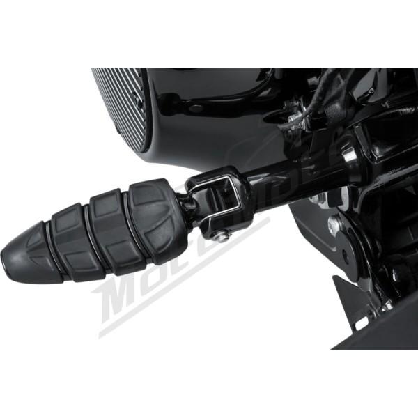 KURYAKYN Passenger Footpeg Adapters Black Harley Davidson FLDE / FLFBS / FLHC / FLSL / FXLR / FXST 1750/1923 18-26