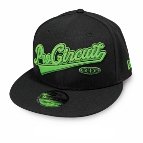 PRO CIRCUIT Snapback Hat Black/Neon Green