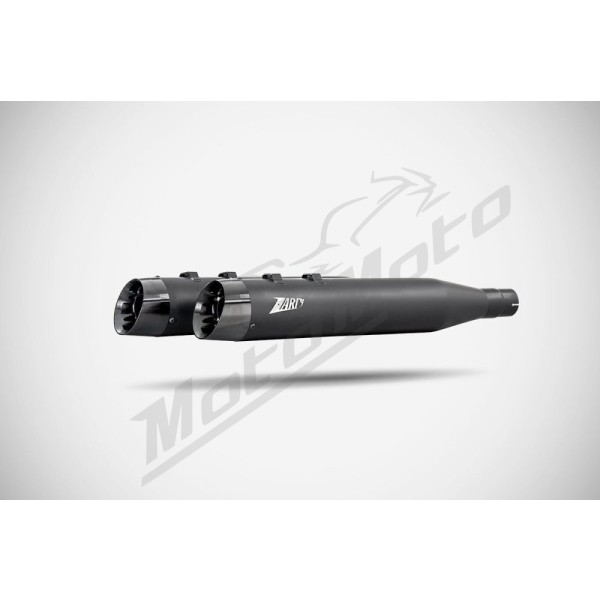 ZARD 4.33 Inches Slash-Cut Slip-Ons Mufflers Harley Davidson FLH / FLHX / FLTRU / FLTRXSE 1750-1977cc 17-24