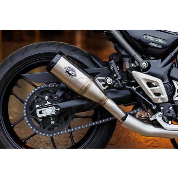 S&S CYCLE Grand National Slip-On Muffler Triumph Scrambler / Speed 400cc 24-25