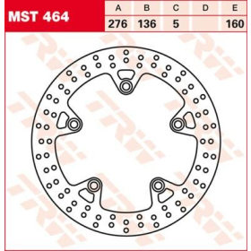 TRW Round Fixed Brake Rotor Rear BMW R1200-1250cc 13-24