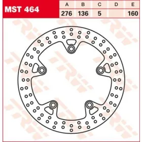 TRW Round Fixed Brake Rotor Rear BMW R1200-1250cc 13-24