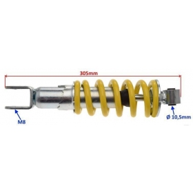 Rear adjustable shock absorber Universal 305mm Ø10 M8