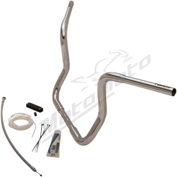 FAT BAGGERS INC. Round Top Handlebar Kit Chrome91.5x30.5cm Harley Davidson FLHT / FLHTC / FLHX / FLHXXX 1584-1690 08-13 