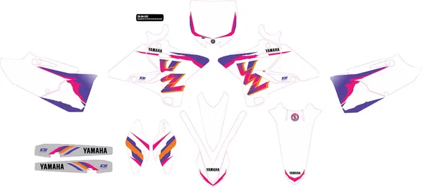D'COR VISUALS Complete Graphics Kit Yamaha Yamaha YZ 125-250cc 15-21