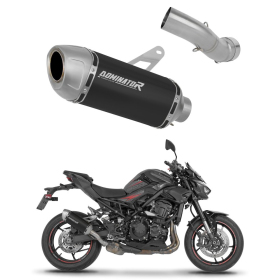 Duslintuvo kompl. Dominator Kawasaki Z900 2025-2026 S6 BLACK + dB killer