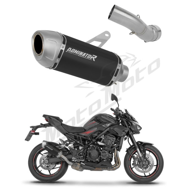 Duslintuvo kompl. Dominator Kawasaki Z900 2025-2026 S6 BLACK + dB killer