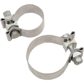 KHROME WERKS Stainless Steel Muffler Clamps 2pc. 44,5mm - 50,8mm