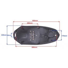 Sėdynė PEUGEOT KISBEE 50-100cc 2010-2017